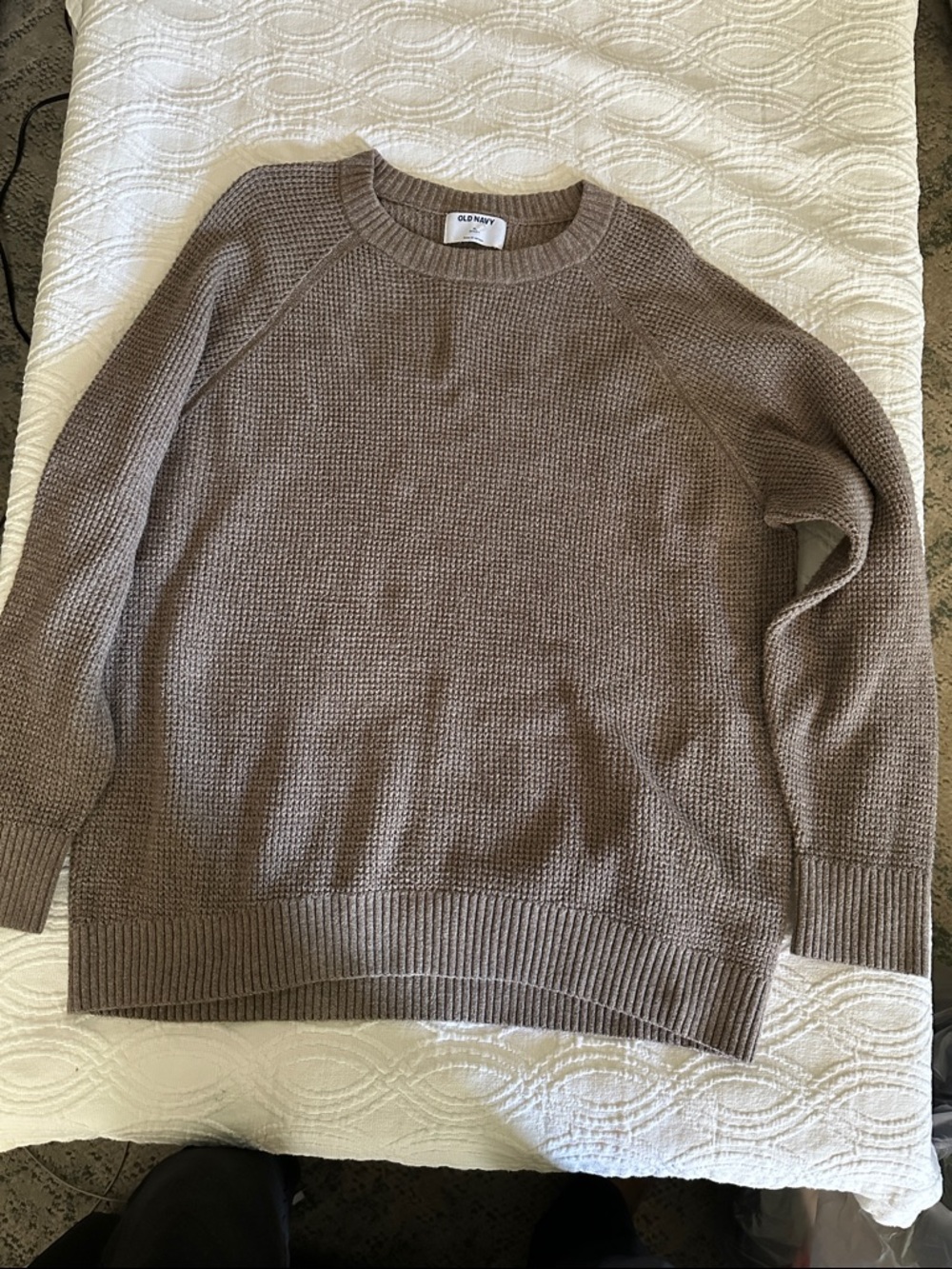 Old Navy Textured Crewneck Sweater - Taupe Brown